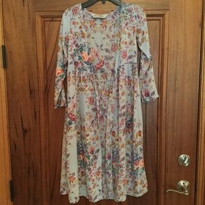 Girls Cute Floral Boho-Style Kimono